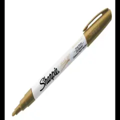 Oil-Based Paint Marker, Fine Point, Choose from 15 Different Colors Gold