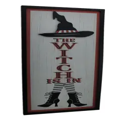 The Witch Is In Decorative Wood Wall Hanging