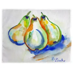 Betsy Drake Three Pears Place Mat Set of 4