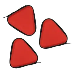 Wrapables LED Fidget Spinner Case (Set of 3), Red