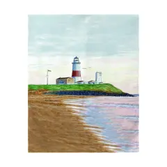 Betsy Drake Montauk Lighthouse Beach Towel Multicolor