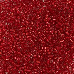 Miyuki Delica 50g Silver Lined Glass Beads, 11/0 Red (DB0602)