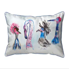 Betsy Drake Loony Birds Large Pillow 16x20