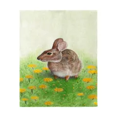 Betsy Drake Rabbit Left Beach Towel Multicolor