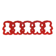 CookieCutter.Com Brand Cookie Cutters Teddy Bear Cracker Multi Cutter 1 1/8 in segments, Food Safe 3d Printed Plastic,Made in USA (Color may vary)