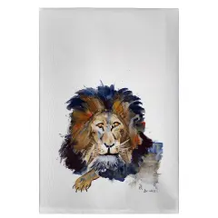Betsy Drake Lion Guest Towel