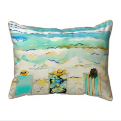 Betsy Drake Bottoms Up Again Large Indoor/Outdoor Pillow 16x20 Multicolor