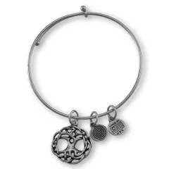 Celtic `Tree of Life` Silver Plated Expandable Charm Bracelet