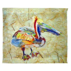 Betsy Drake Heathcliff Pelican Outdoor Wall Hanging 24x30
