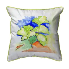 Betsy Drake Gingko Leaves Extra Large 22 X 22 Indoor / Outdoor Pillow