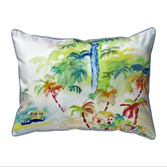 Betsy Drake Colorful Palms Small Pillow 11x14