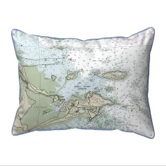 Biddleford Pool Map Pillow 16x20 &ndash; Large Corded Indoor/Outdoor