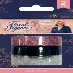 Sara Signature Floral Elegance Glitter Paste-2/Pkg