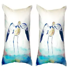 Pair of Betsy Drake Betsy&rsquo;s Avocet No Cord Pillows