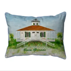 Betsy Drake Boca Grande Lighthouse Extra Large 20 X 24 Indoor / Outdoor Pillow