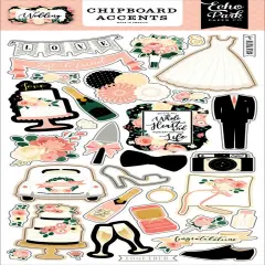 Echo Park Wedding Chipboard Accents