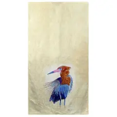 Betsy Drake Reddish Egret Beach Towel Multicolor