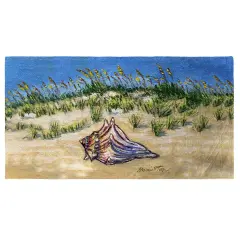 Betsy Drake Conch Found Beach Towel Multicolor