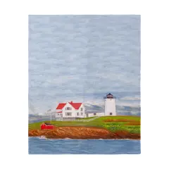 Betsy Drake Nubble Lighthouse Beach Towel Multicolor