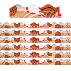 Basketball Deco Trim&reg;, 37 Feet Per Pack, 6 Packs