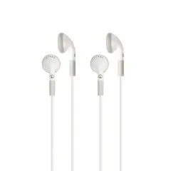 Ear Buds, In-Line Microphone and Play/Pause Control, Pack of 2