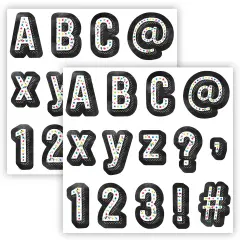 Chalk It Up! Colorful Chalk Designer Letters, 216 Pieces Per Pack, 2 Packs