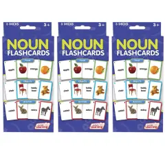 Nouns Flashcards, 3 Decks Per Pack, 3 Packs