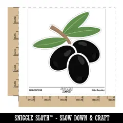 Bunch of Olives Waterproof Vinyl Phone Tablet Laptop Water Bottle Sticker Set - 5 Pack