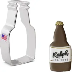 Ann Clark Beer Soda Bottle Cookie Cutter, 4.5"