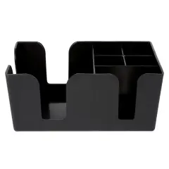 Black Plastic Bar Caddy Utensil