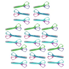 Economy Plastic Safety Scissor, 5-1/2" Blunt, Assorted Colors (No Color Choice), Pack of 24