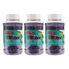 Creative Arts&trade; Glitter, 1 lb. Bottle, Multi-Color, Pack of 3