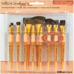 Crafter's Choice Natural Hair Brush Value Pack 15/Pkg