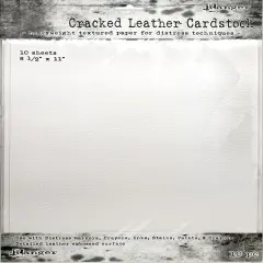 Tim Holtz Distress Cracked Leather Cardstock 10/Pkg-8.5"X11"