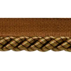 10 yards of Leona 3/8" Twisted Lip Cord Trim | 10 yard cut Brown/ Cinnamon