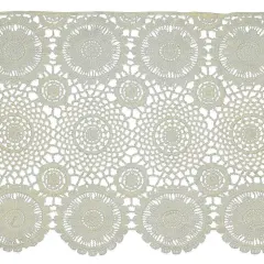 5 yards of Carla 12" Classic Medallion and Open Lattice Lace Trim | 5 yard cut