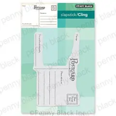 Penny Black Cling Stamps-Vintage Postcard