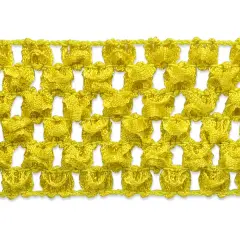 20 yards of 1 3/4" Crochet Stretch Trim | 20 yard cut Yellow