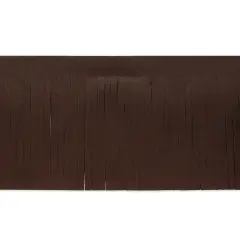 10 Yards of 4" Premium Vegan Leather Fringe Trim | 10 yard cut Dark Brown
