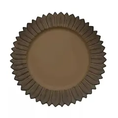 MATTE NATURAL 6 Matte 13" Sunflower Design