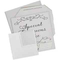 Stacked 2-Tier Square 6" & 10" Cake Structure Set