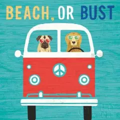 Beach Bums Bus Poster Print by Michael Mullan - Item # VARPDX23269