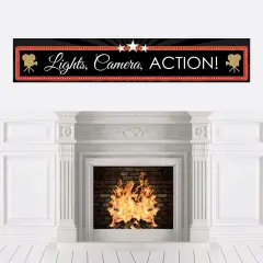 Big Dot of Happiness Red Carpet - Movie Night Party Decorations Party Banner