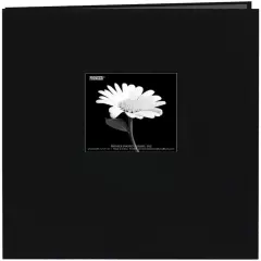 Pioneer Fabric Frame Post Bound Album 8.5"X11"-Black