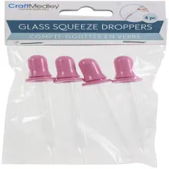Craft Medley Glass Squeeze Droppers-4/Pkg