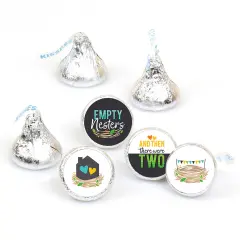 Big Dot of Happiness Empty Nesters - Empty Nest Party Round Candy Sticker Favors - Labels Fits Chocolate Candy (1 sheet of 108)