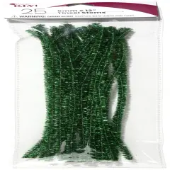 CousinDIY Tinsel Stems 6mmx12" 25/Pkg-Green