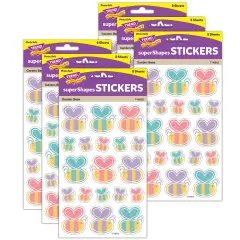 Garden Bees Large superShapes Stickers, 152 Per Pack, 6 Packs