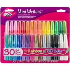 Tulip Dimensional Fabric Paint Set .23oz 30/Pkg-Rainbow