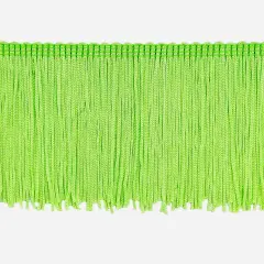 20 yards of 4" Stretch Chainette Fringe Trim | 20 yard cut Lime